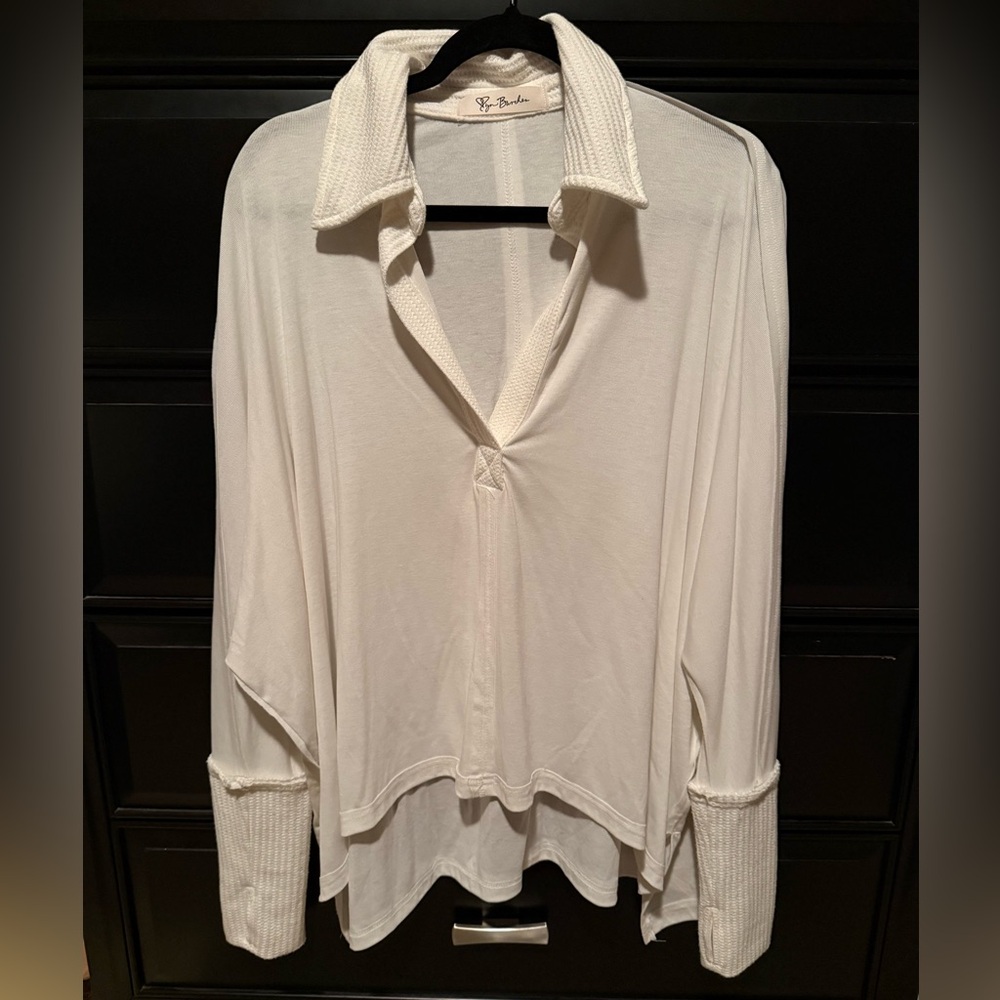 White Collared Shirt